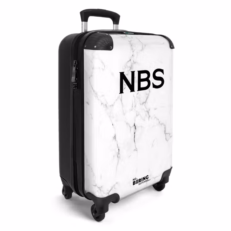 Valise - Marbre blanc avec du noir — 4