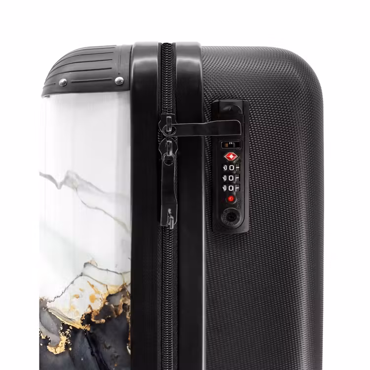 Valise - Marbre noir et blanc avec de l'or — 3