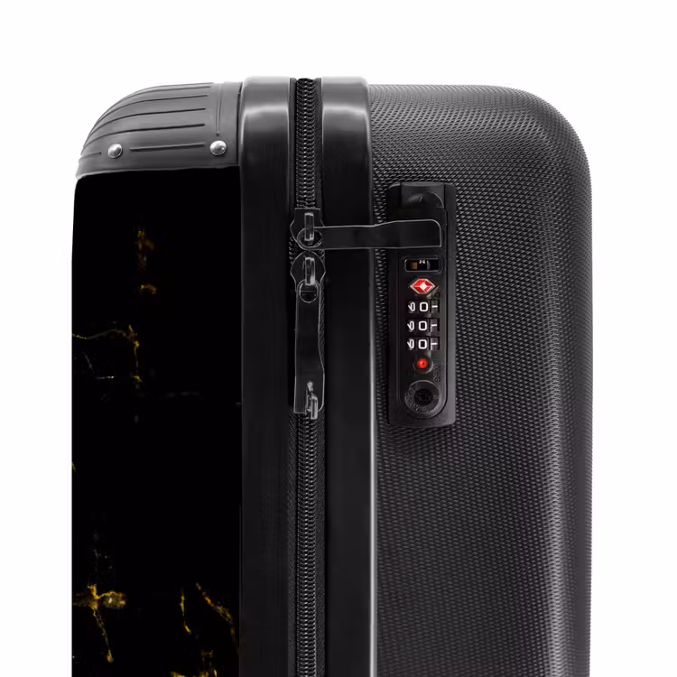 Valise - Marbre noir avec des nuances dorées — 3