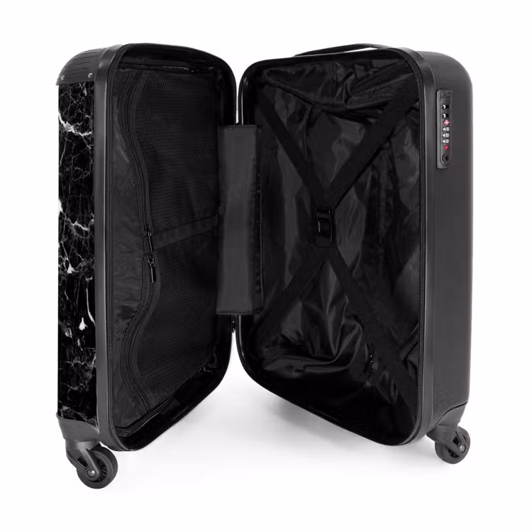 Valise -  Marbre noir avec des veines blanches — 2
