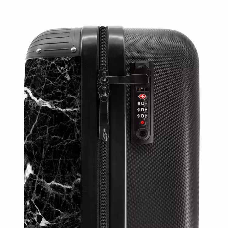 Valise -  Marbre noir avec des veines blanches — 3