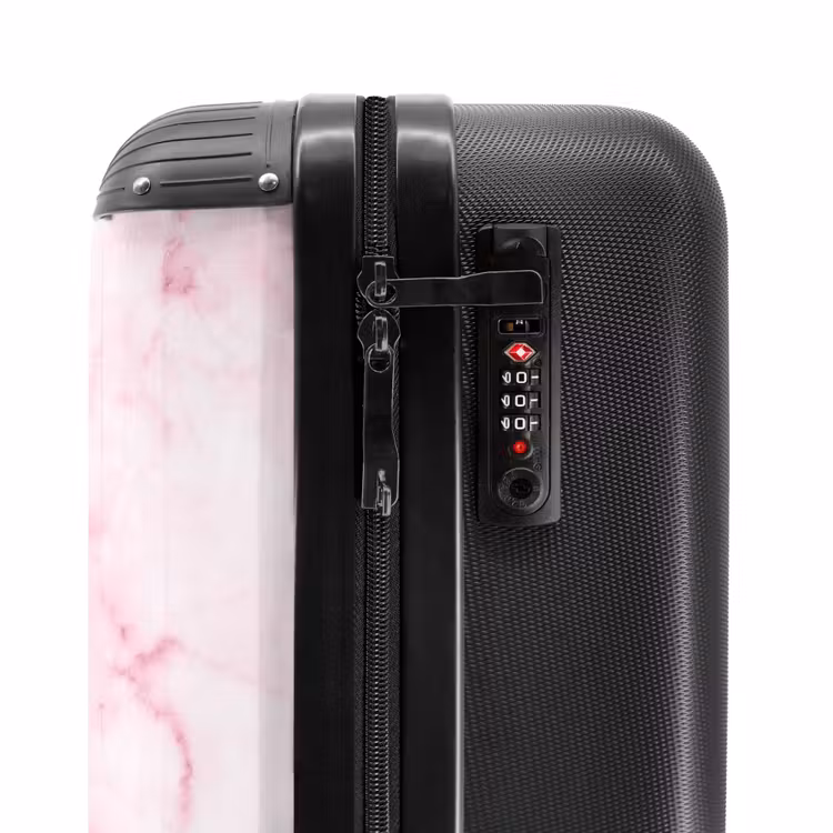 Valise -  Marbre rose avec du blanc — 3