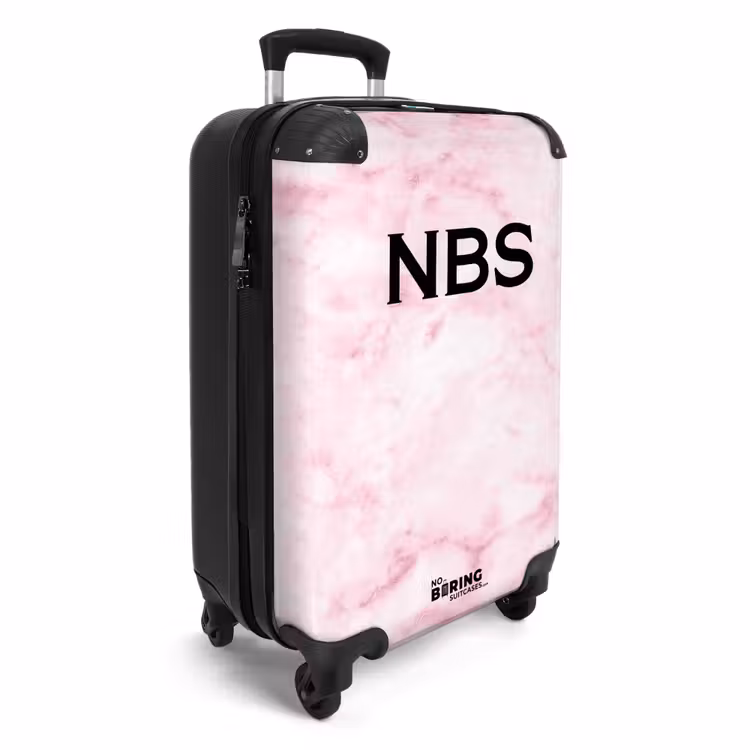 Valise -  Marbre rose avec du blanc — 4