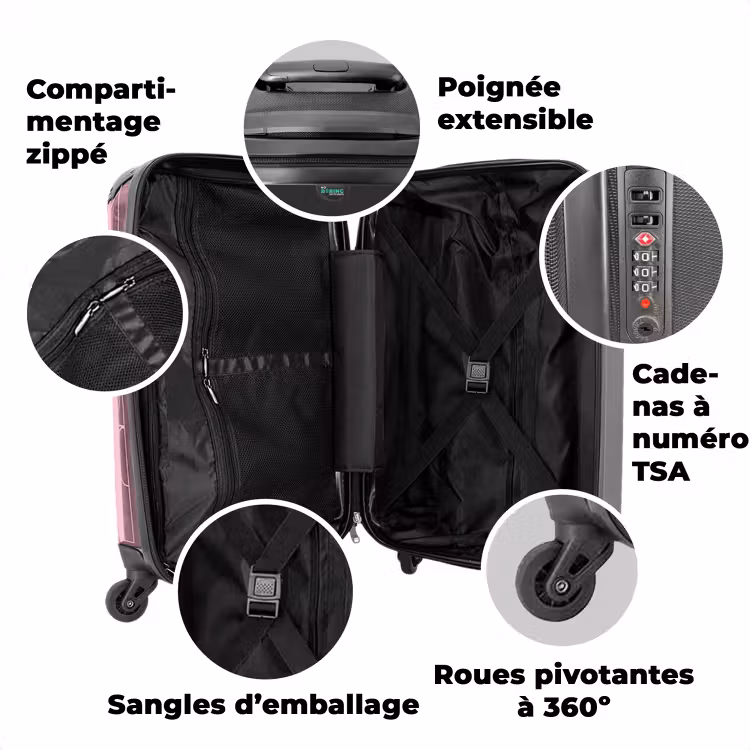 Valise - Peinture de papillon — 3