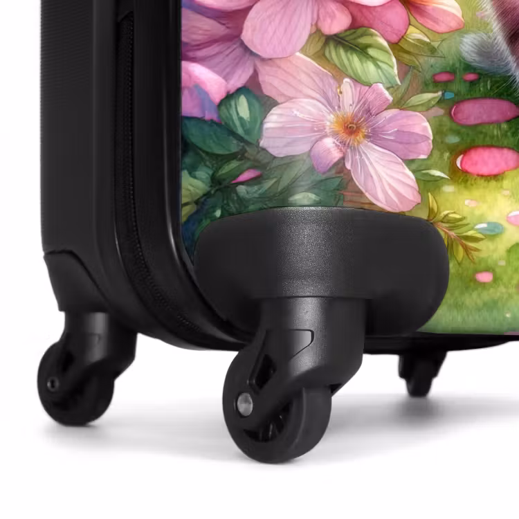 Valise - Petit chat arc-en-ciel rose — 6
