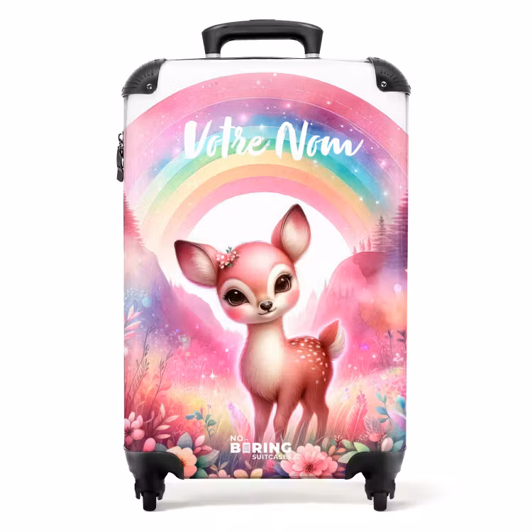 Valise - Petit chevreuil rose — 1