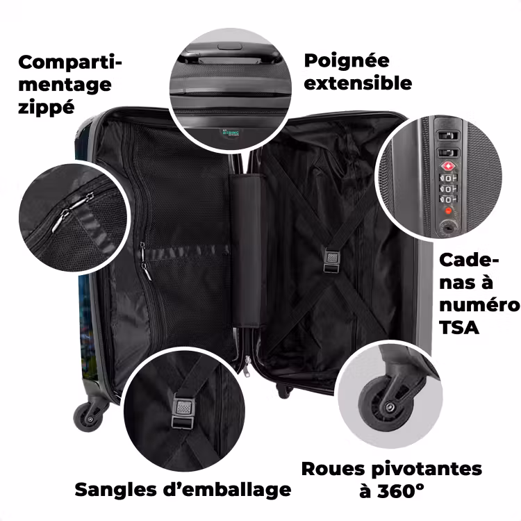 Valise - Bohème cerf fleuri — 3