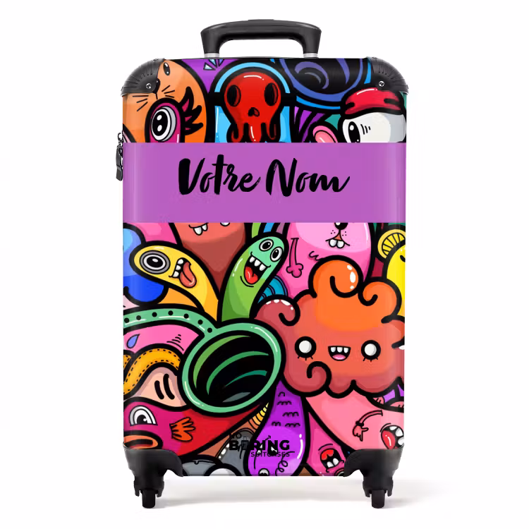 Valise avec nom - Amis drôles — 1