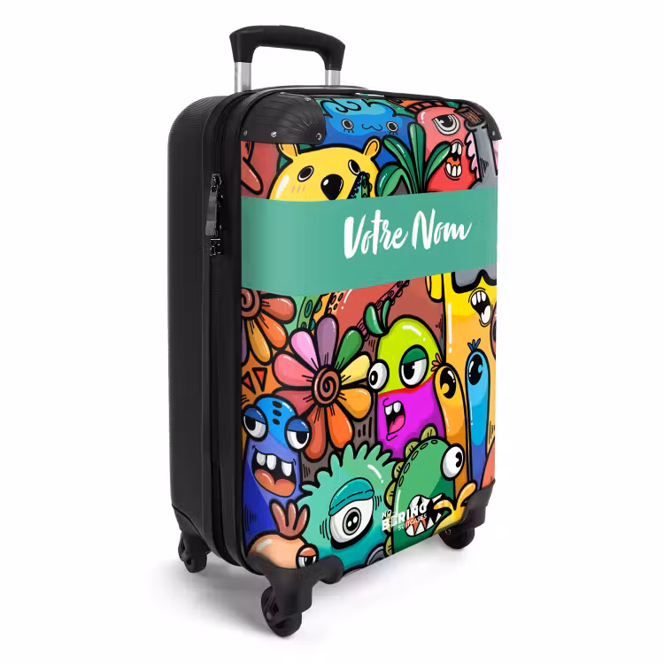 Valise avec nom - Amis freaky — 2