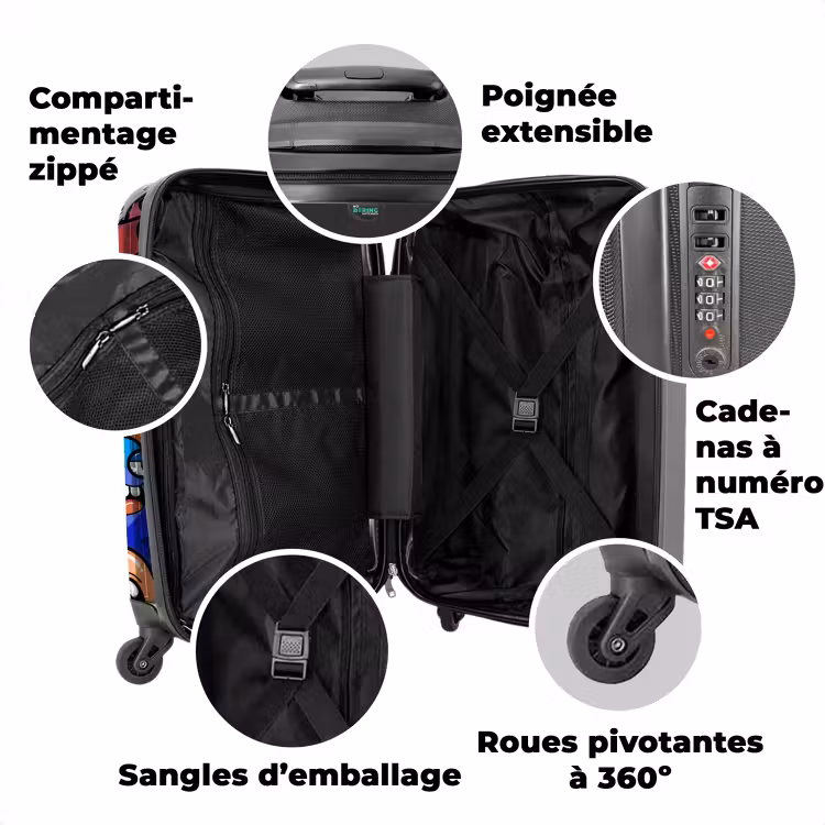 Valise avec nom - Amis freaky — 3
