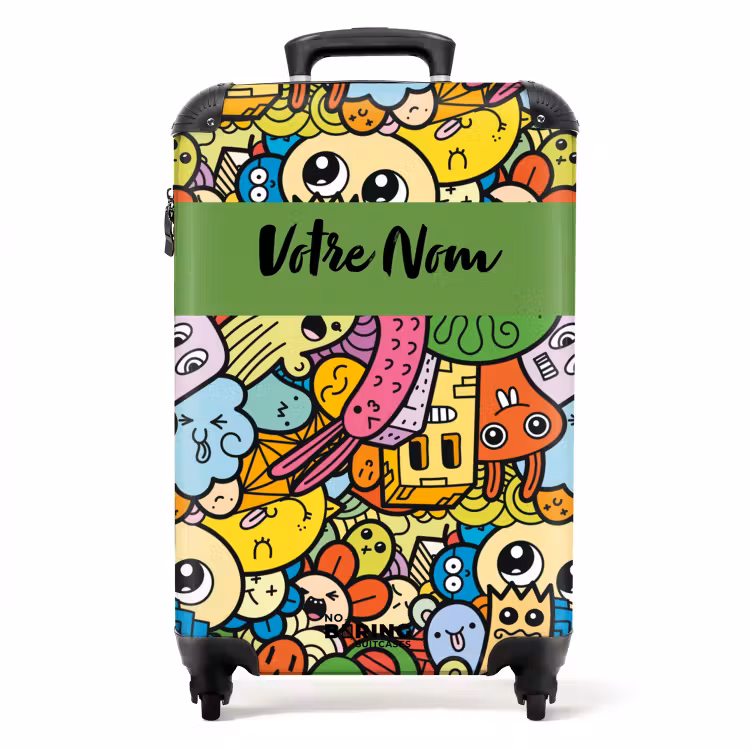 Valise avec nom - Amis funky — 1