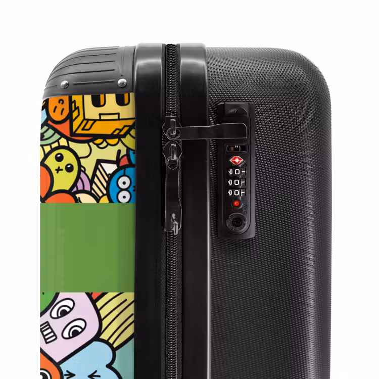 Valise avec nom - Amis funky — 5