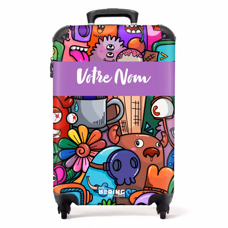 Valise avec nom - Monstres fous — 1