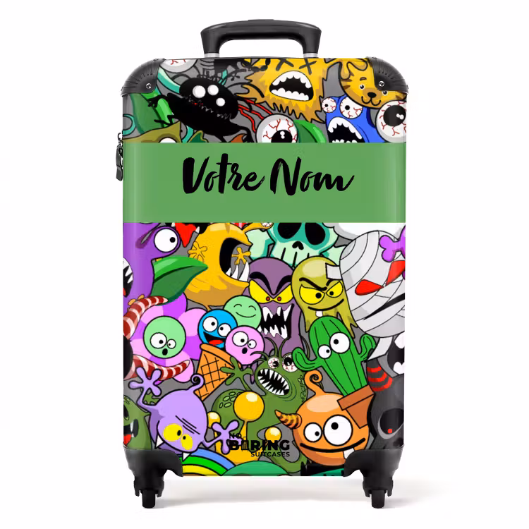 Valise avec nom - Monstres marrants — 1