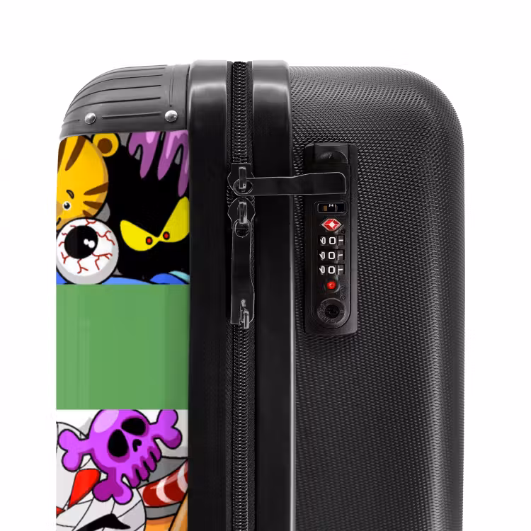 Valise avec nom - Monstres marrants — 5