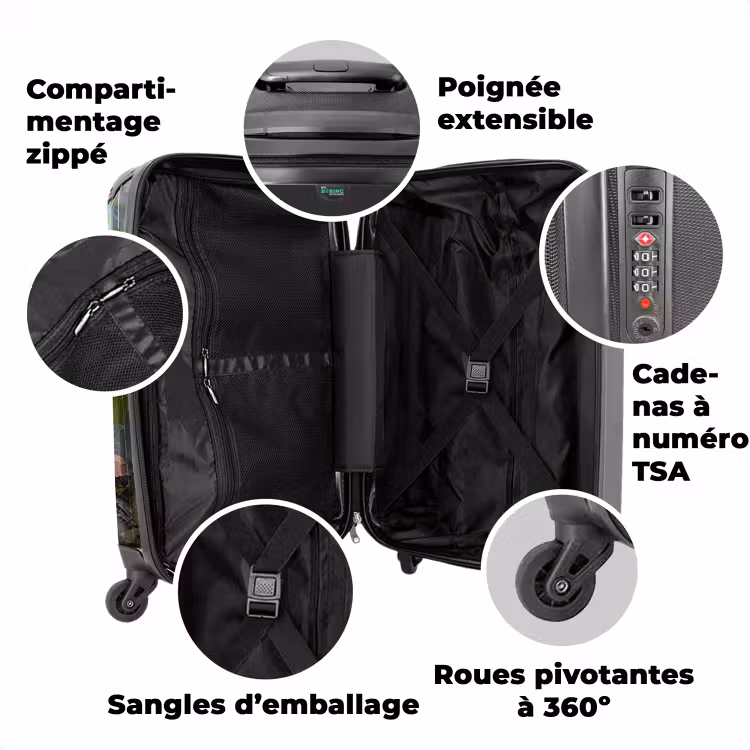 Valise avec nom - Muffin la souris — 3