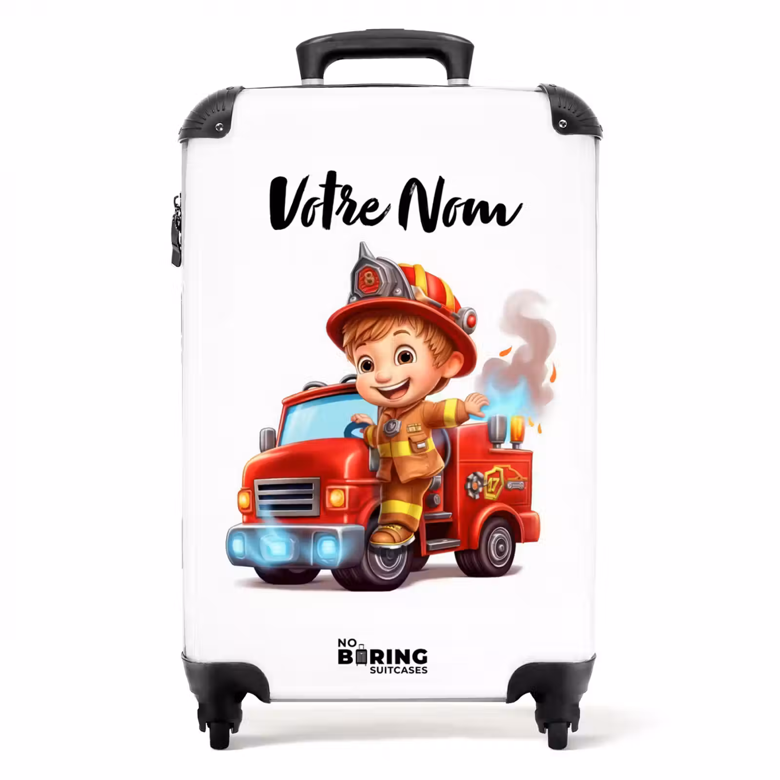 Valise avec nom - Benoît le pompier — 1