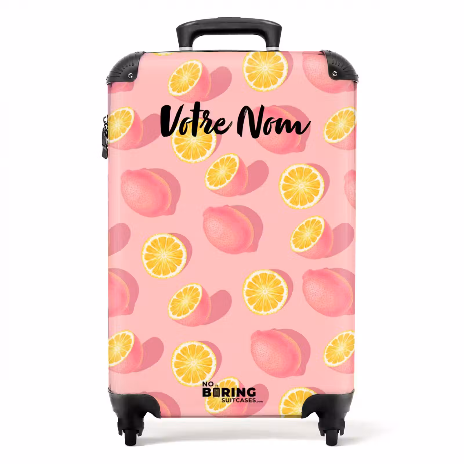 Valise avec nom - Limoncello rose — 1