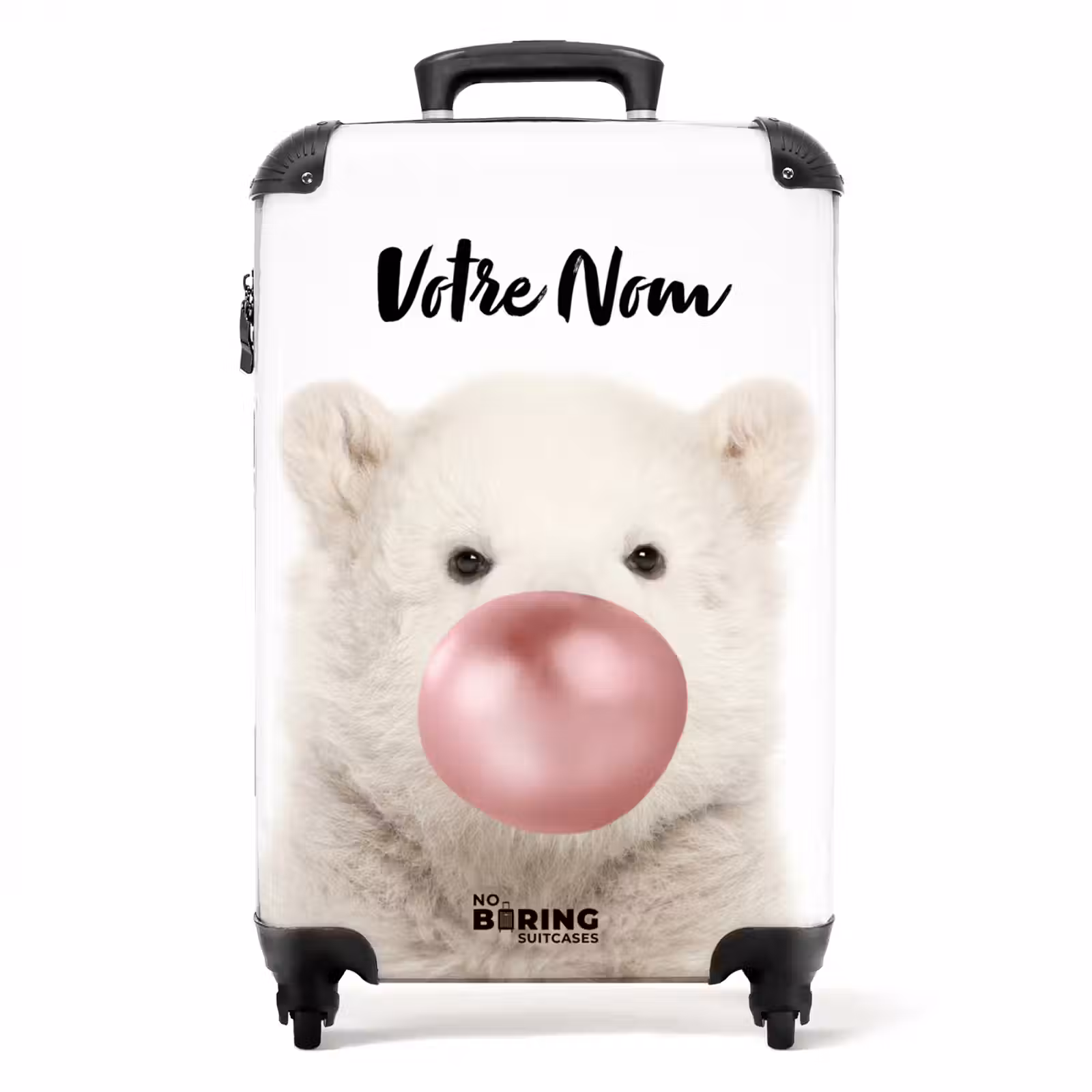 Valise avec nom - Ours bubblegum — 1