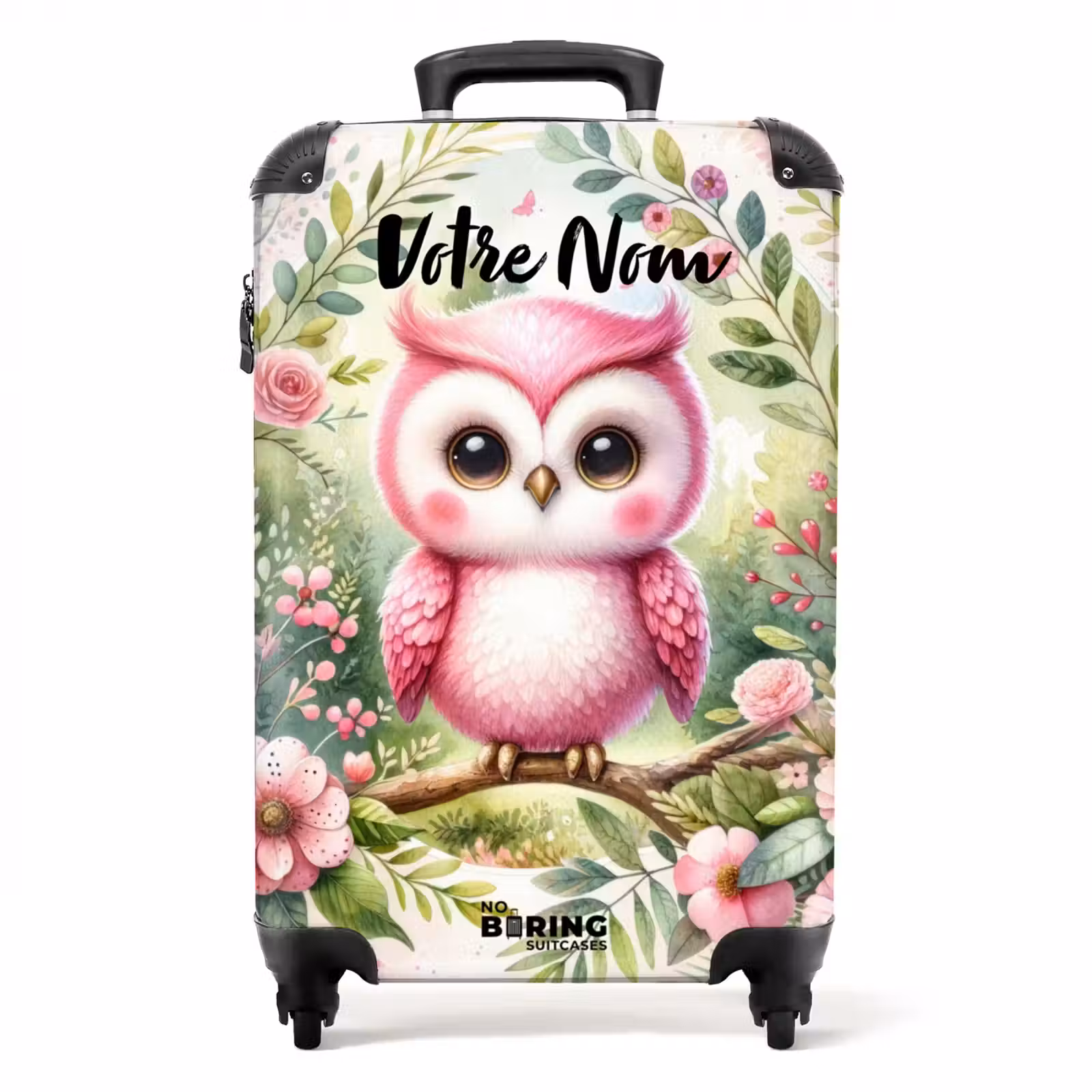 Valise avec nom - Raphaël rose — 1