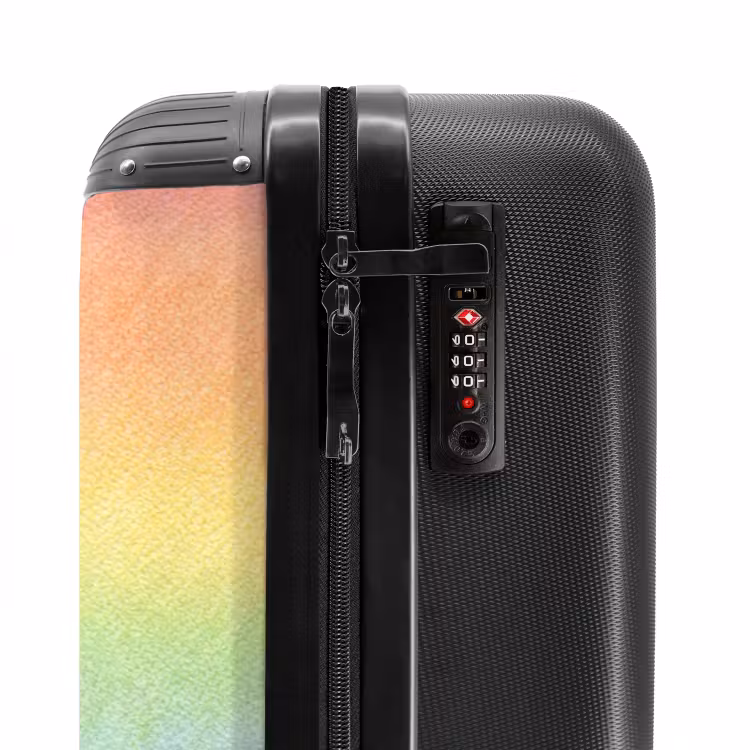 Valise avec nom - Arc-en-ciel pastel — 5