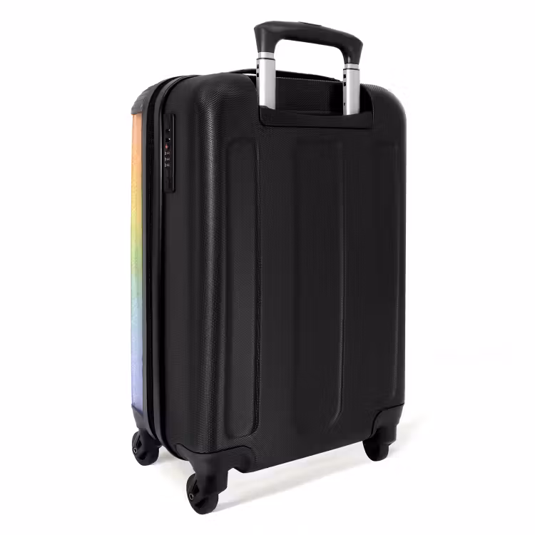 Valise avec nom - Arc-en-ciel pastel — 7