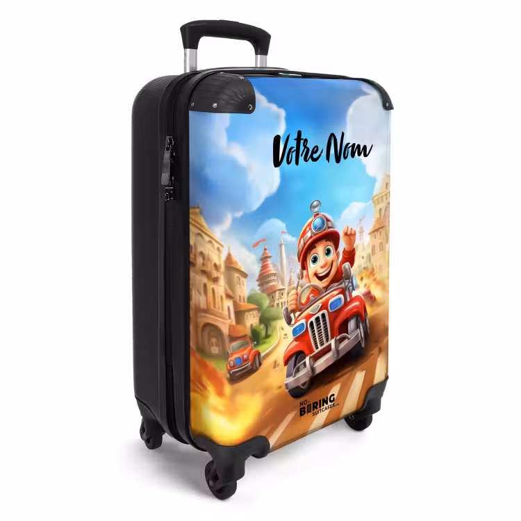 Valise avec nom - Bernard le pompier — 2