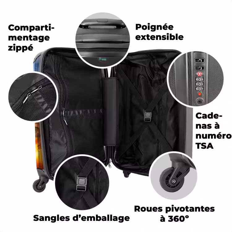 Valise avec nom - Bernard le pompier — 3