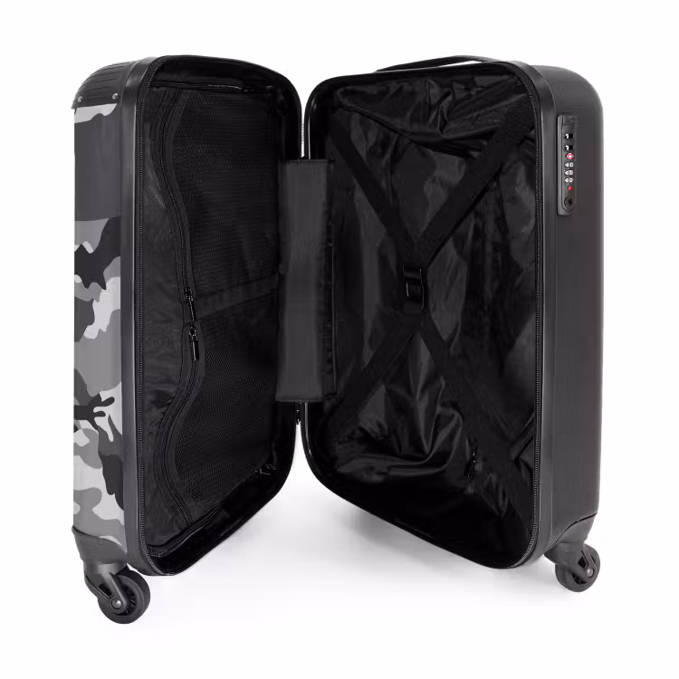 Valise avec nom - Camouflage gris — 4
