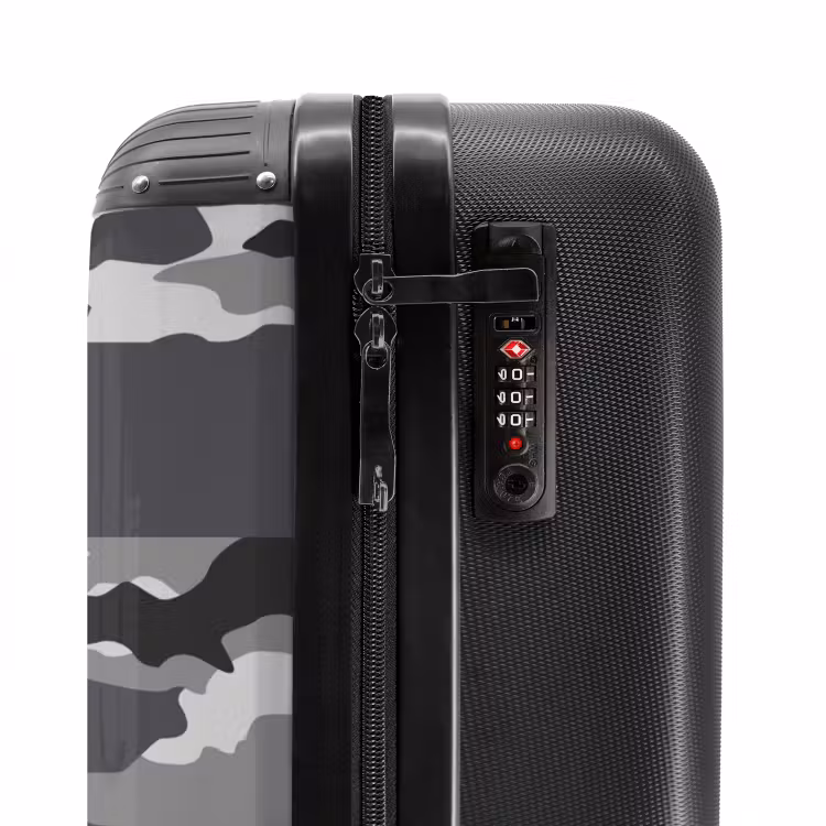 Valise avec nom - Camouflage gris — 5