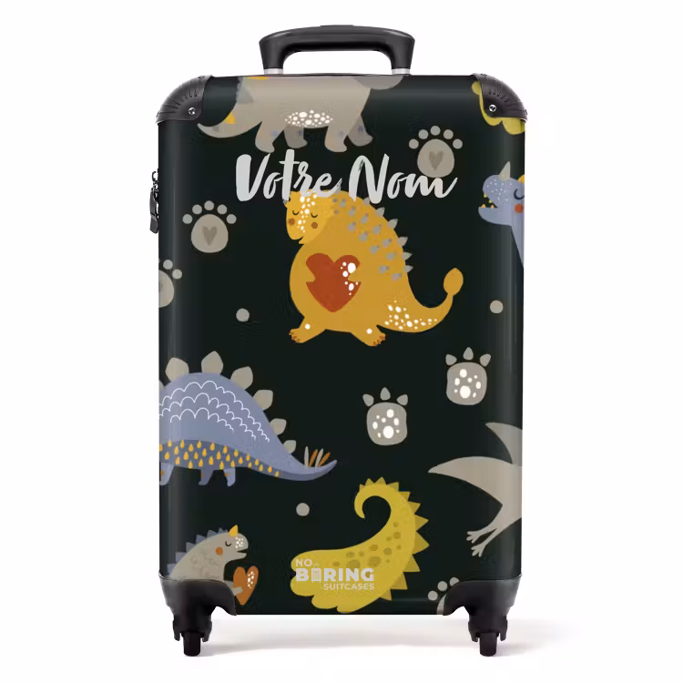 Valise avec nom - Dino affectueux — 1