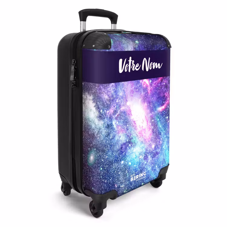 Valise avec nom - Explosion de couleurs cosmiques — 2