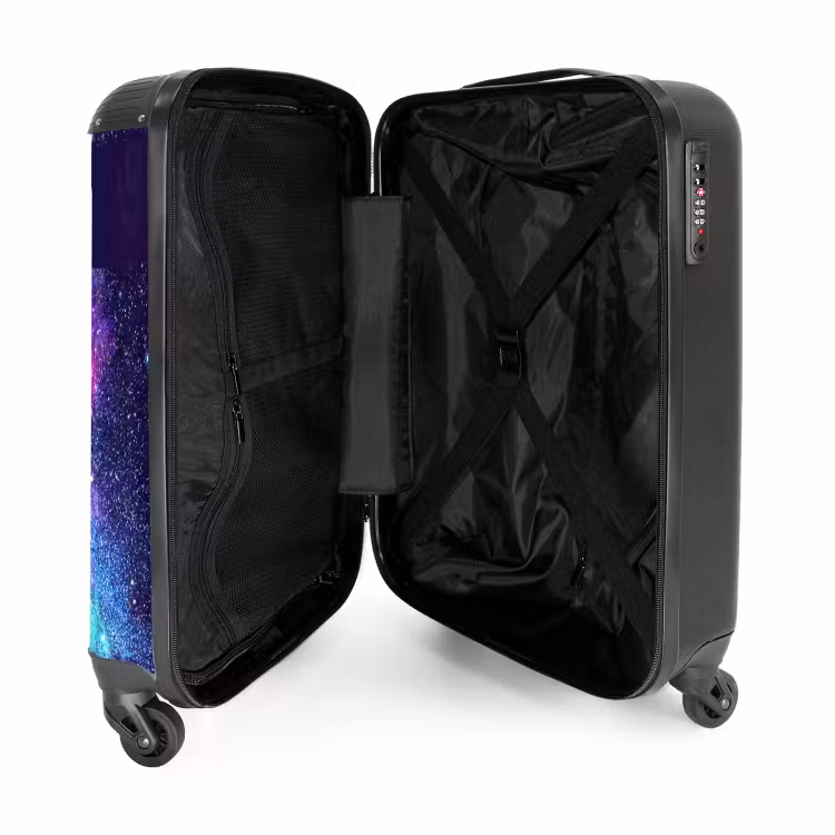 Valise avec nom - Explosion de couleurs cosmiques — 4