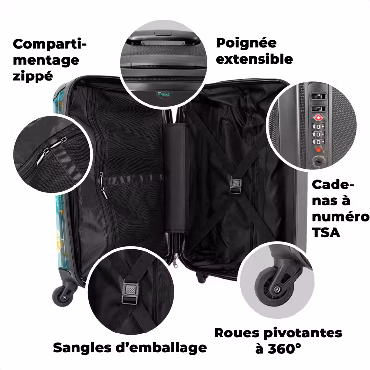 Valise avec nom - Glace Ibiza — 3