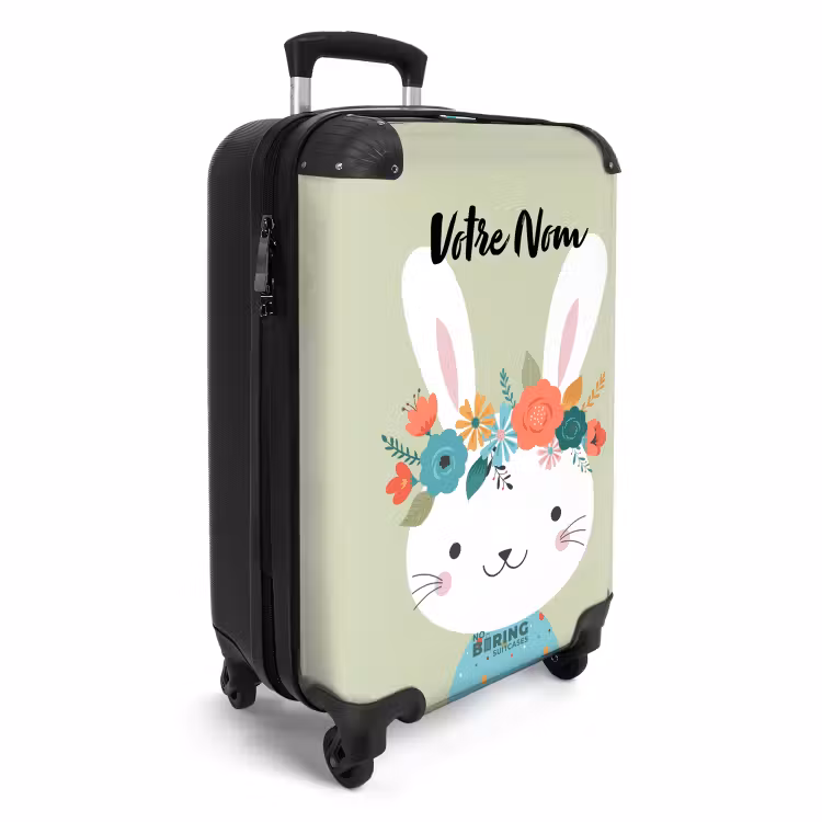 Valise avec nom - Hippie lapin — 2