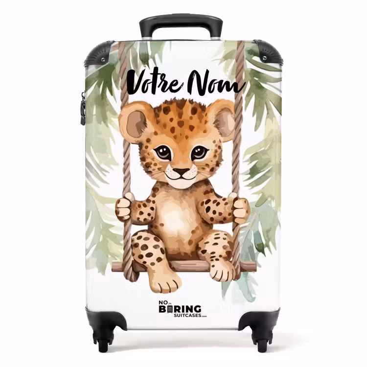 Valise avec nom - Léonard le léopard — 1