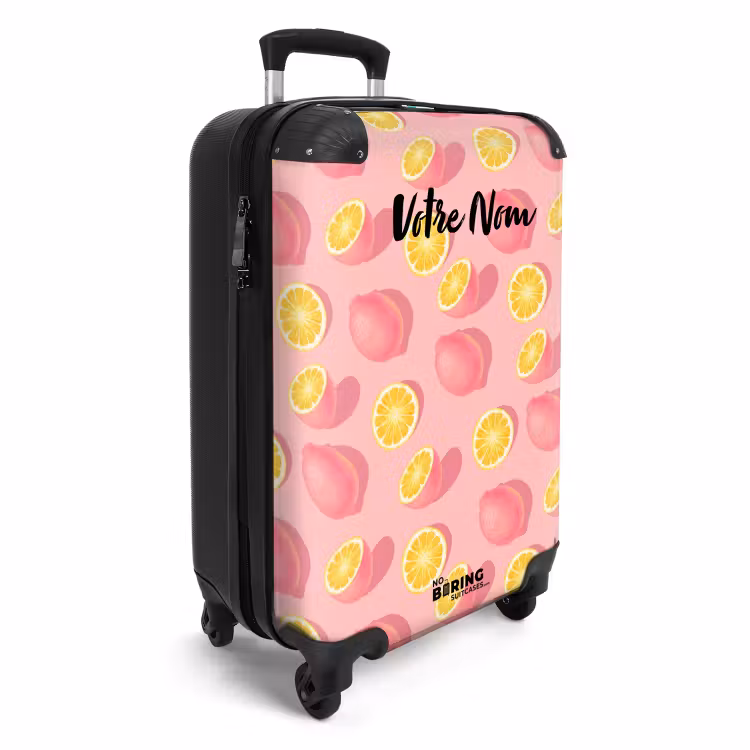 Valise avec nom - Limoncello rose — 2
