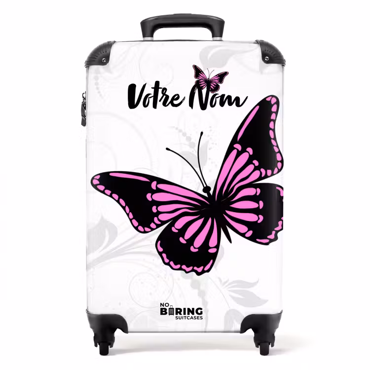 Valise avec nom - Monarque magenta — 1