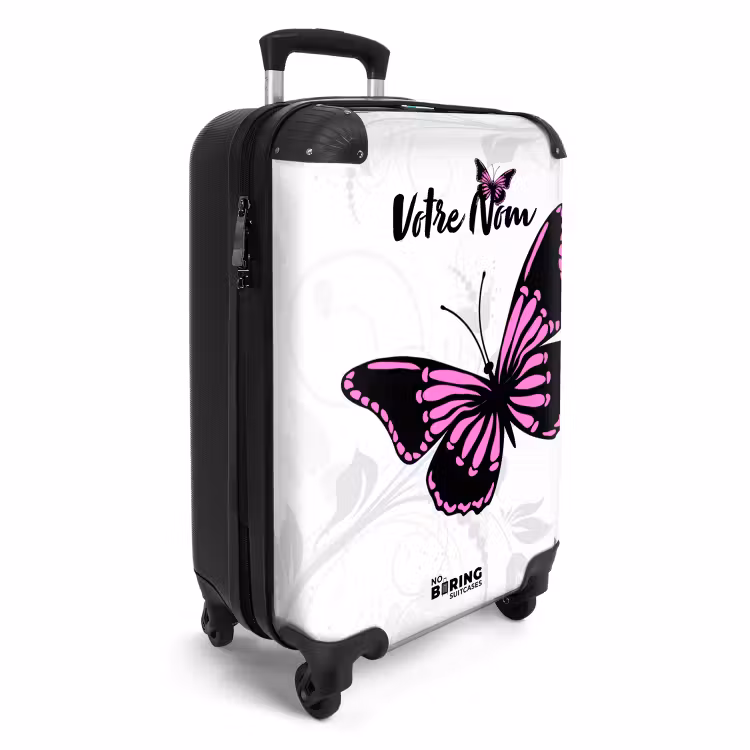 Valise avec nom - Monarque magenta — 2