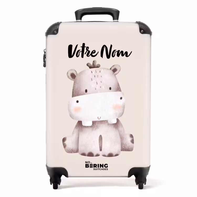 Valise avec nom - Nicolas l'hippopotame — 1