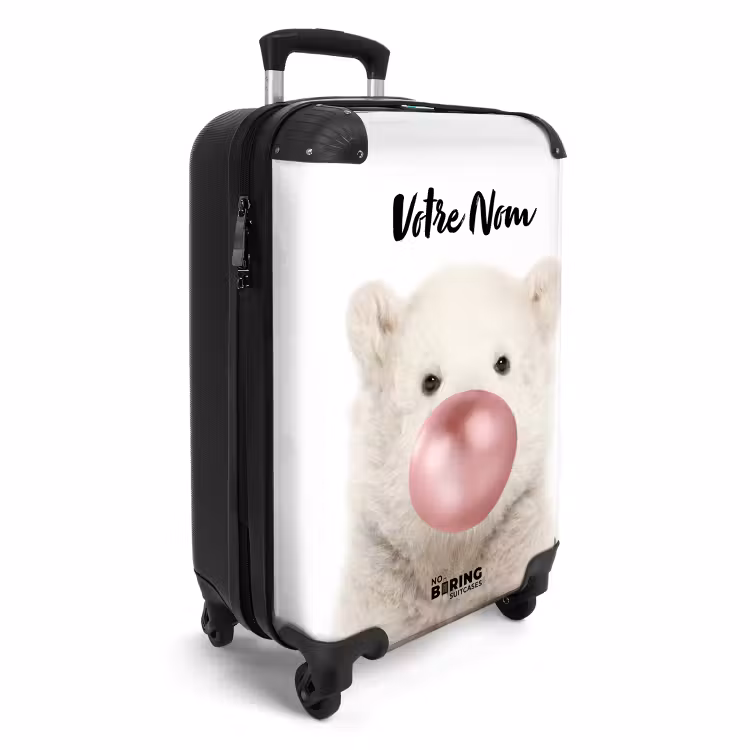 Valise avec nom - Ours bubblegum — 2