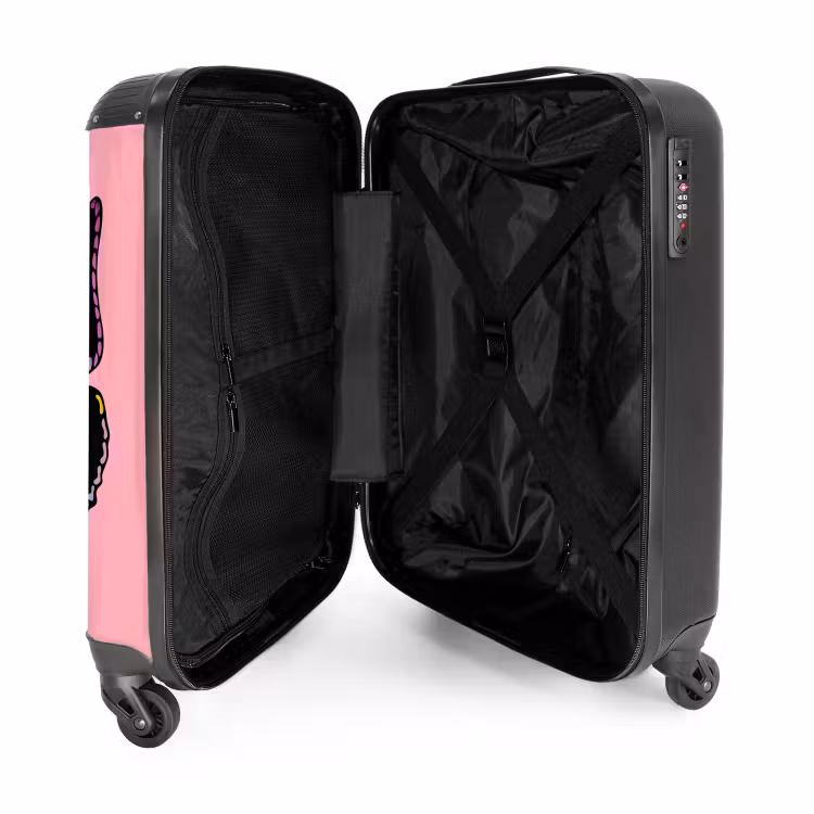 Valise avec nom - Papillon bubblegum — 4