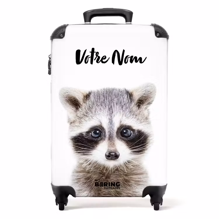Valise avec nom - René le raton laveur — 1