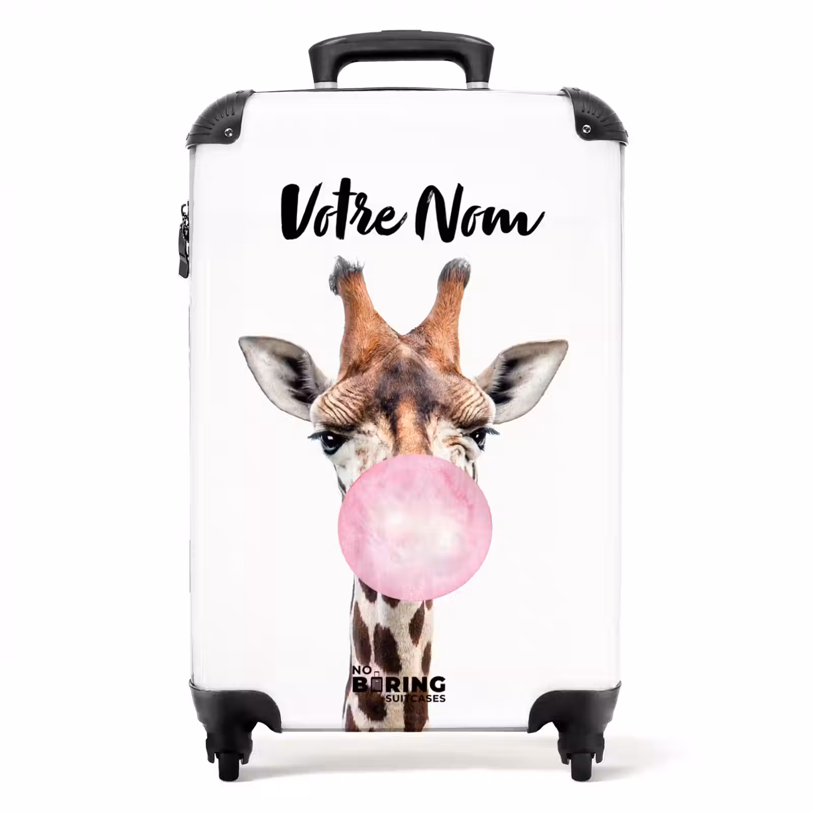 Valise avec nom - Kévin le masticateur rose — 1