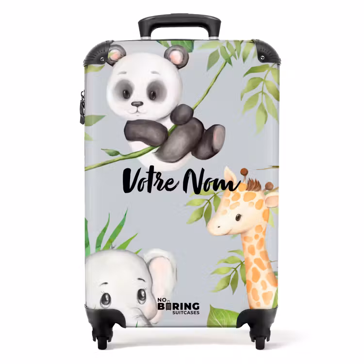 Valise avec nom - Animaux de la jungle — 1