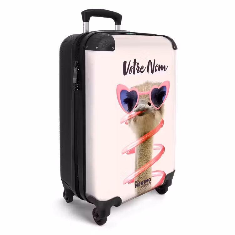 Valise avec nom - Autruche rose Antoine — 2