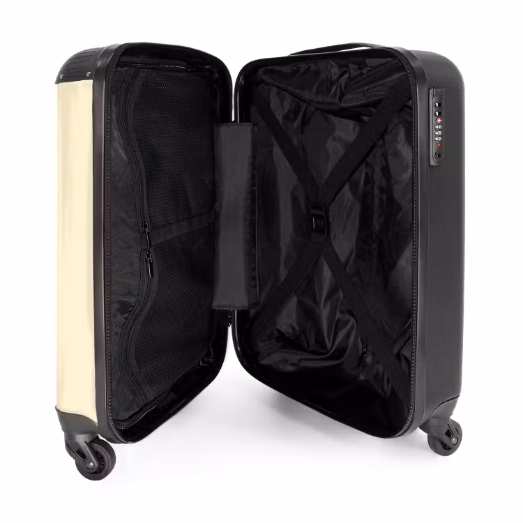 Valise avec nom - Chien lisant le journal — 1