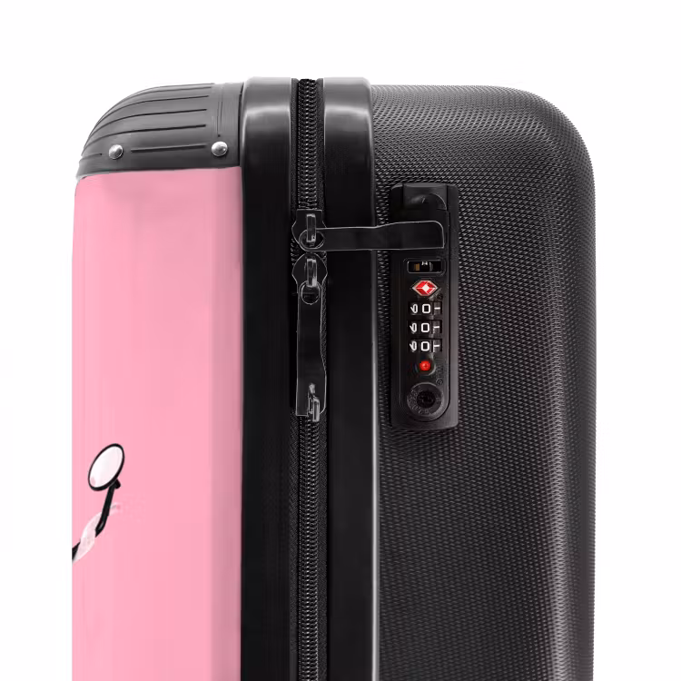 Valise avec nom - Escar-go rose — 5