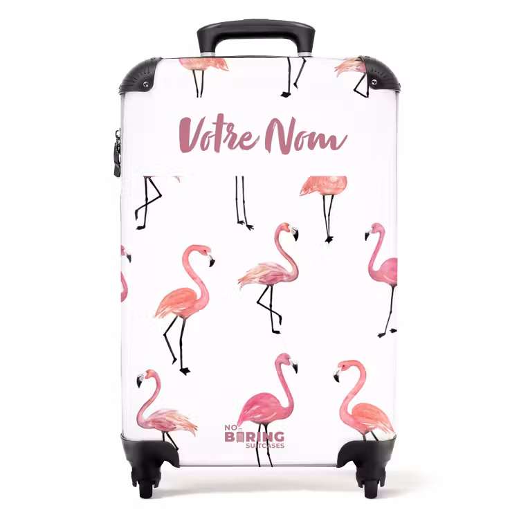 Valise avec nom - Fête de flamants — 1