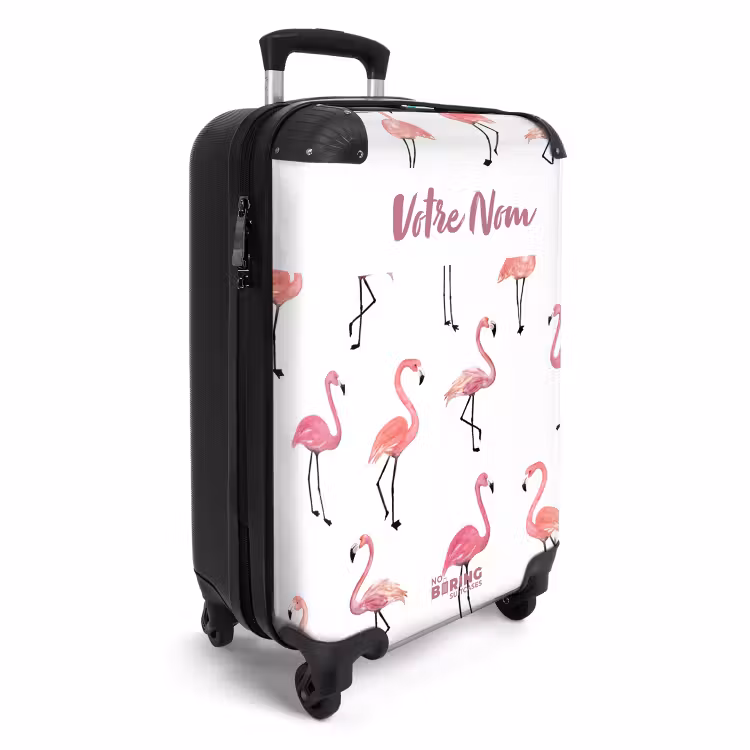 Valise avec nom - Fête de flamants — 2